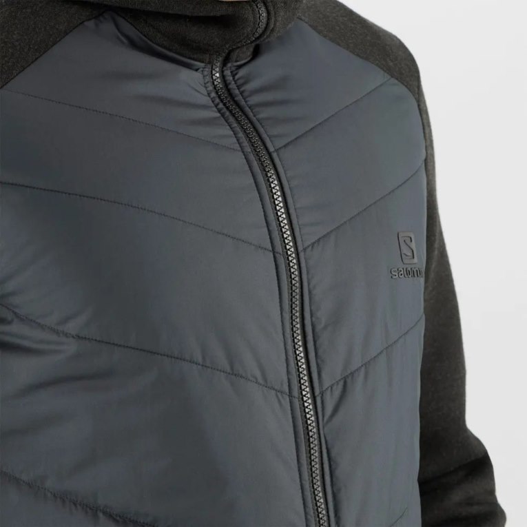 Black Salomon Essential Xwarm Hybrid Men's Jackets | IE VC7502